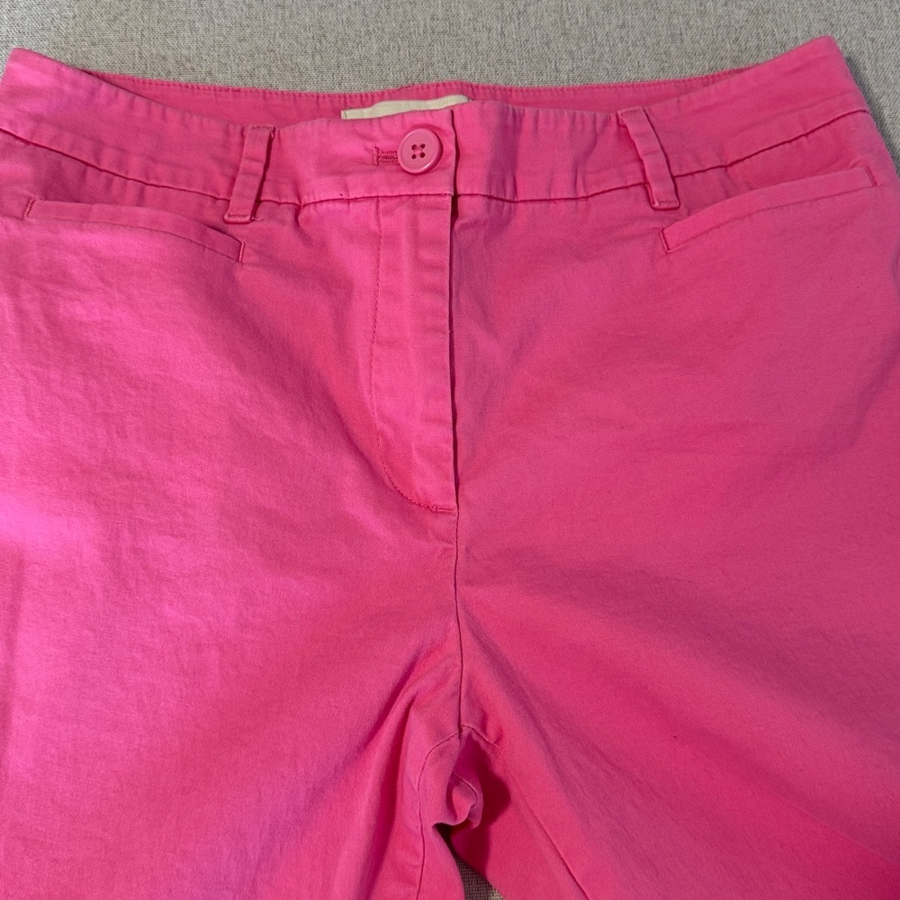 Talbots Bright Pink Ankle Jeans SZ6 - Picture 8 of 13